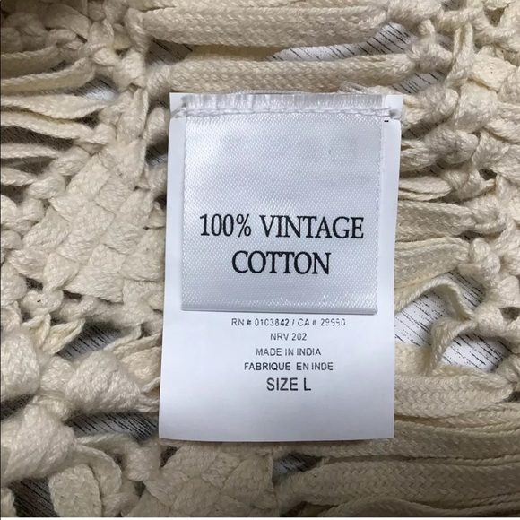 Winter Kate NWOT Boho Macrame Vest Sz L - Picture 6 of 10